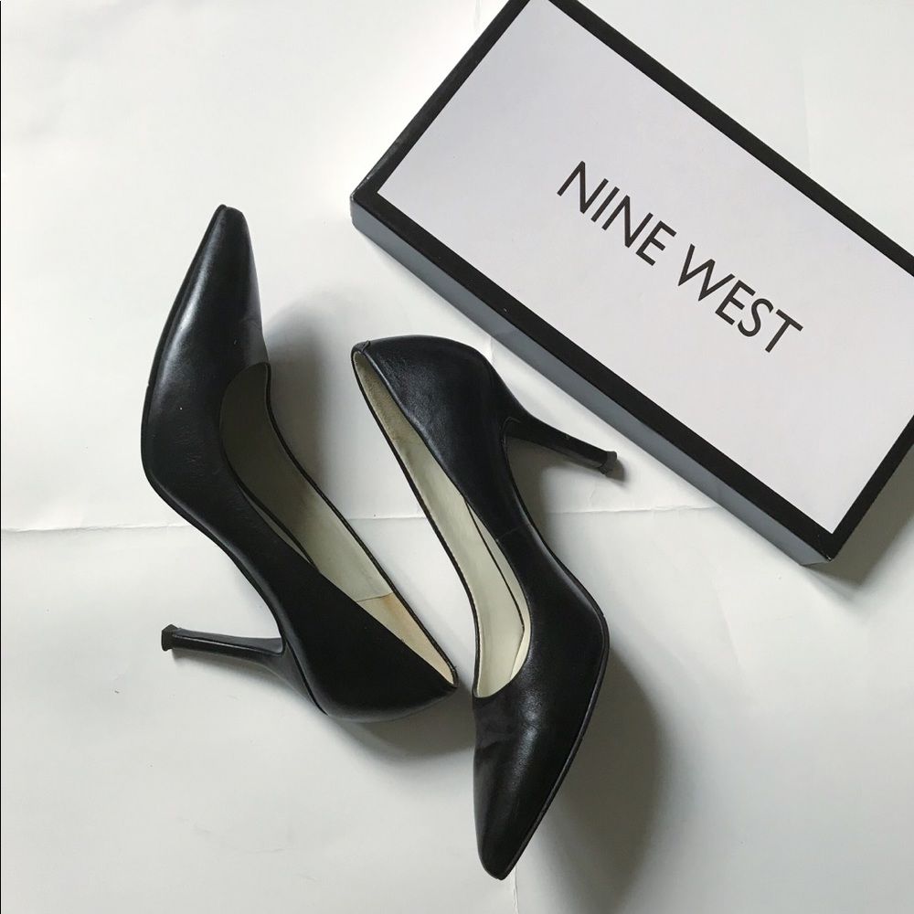 NINE WEST leather heels
